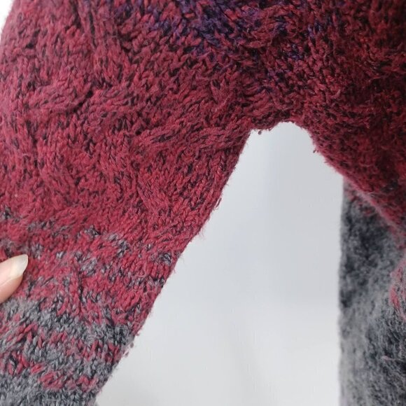 J. Jill Striped Sweater Cardigan Multicolor Women's XS Knit Longline Oversized - Picture 9 of 10